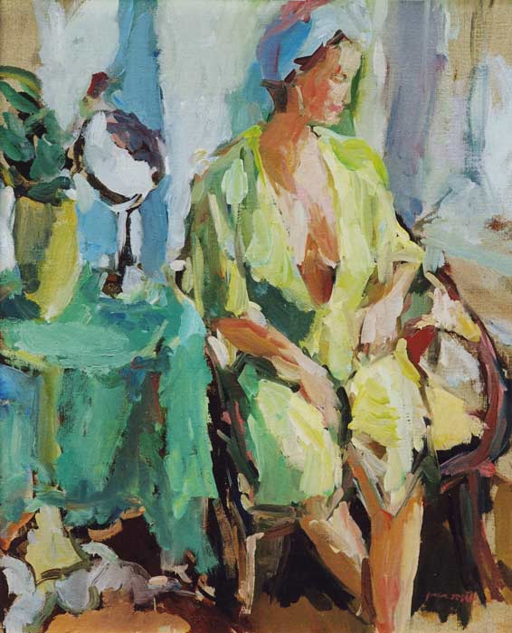 Figuurschilderijen door de schilder Peter Smit.