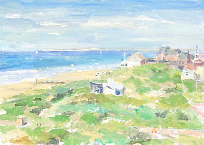 Domburg aan zee - een schildery door Peter Smit.