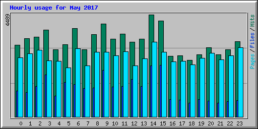 Hourly usage for May 2017